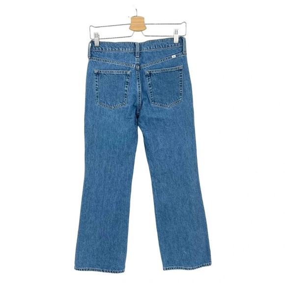 Aritzia Sunday Best Zinger Jeans Mid Rise Flare 90s Medium Wash Blue Size 25 - Picture 4 of 9